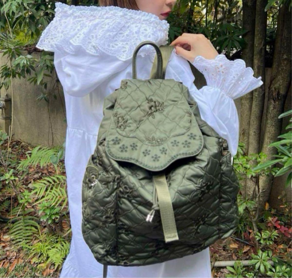 美品】POPPY ポピー あさぎーにょ 刺繍 リュック バックパック 美品】POPPY ポピー あさぎーにょ 刺繍 リュック バックパック