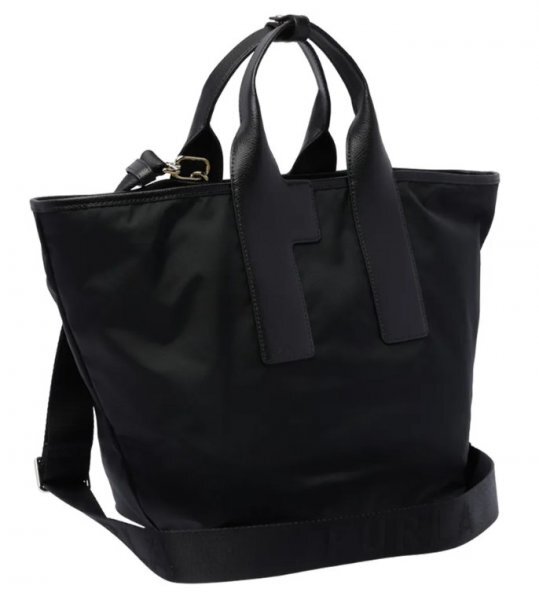  новый товар FURLA Furla * LARGE PIUMA Large большая сумка L черный чёрный 2Way путешествие [ бесплатная доставка ]