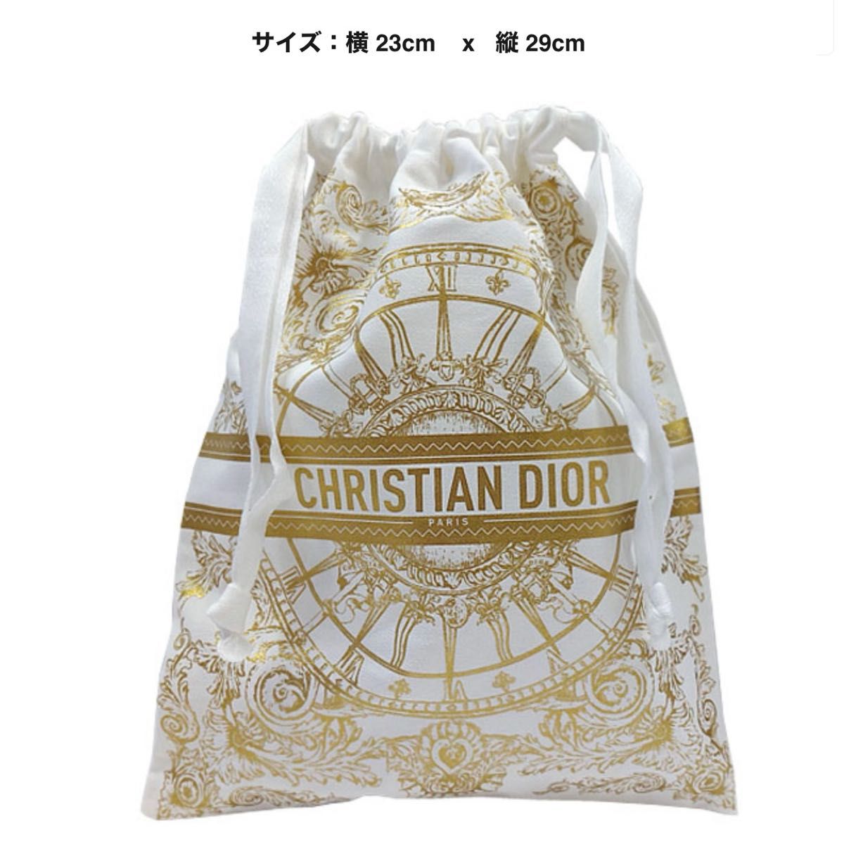 新品未開封】Dior 巾着袋 ポーチ 2024 ホリデー ノベルティ 新品未開封】Dior 巾着袋 ポーチ 2024 ホリデー ノベルティ