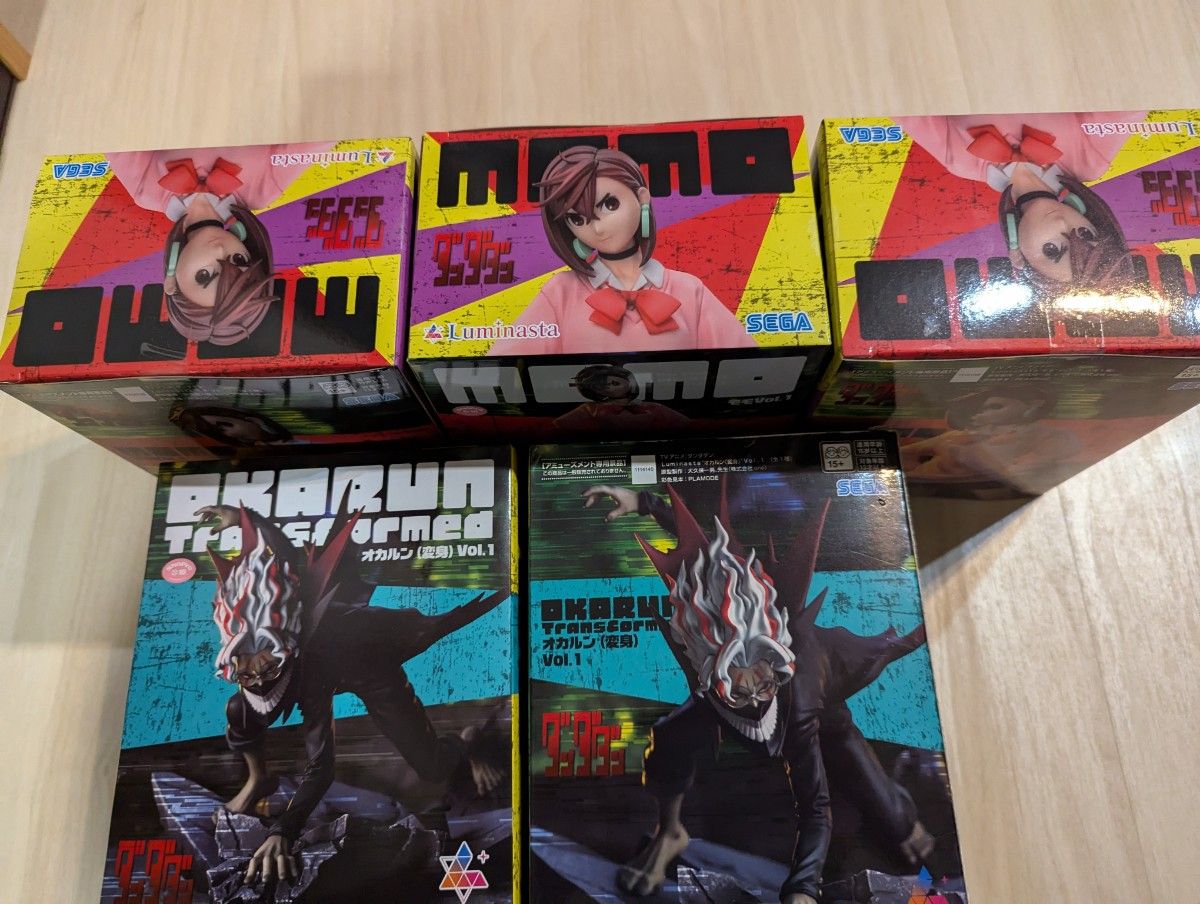 ダンダダン Luminasta フィギュアオカルン(変身)2個 モモ 3個 ダンダダン Luminasta フィギュアオカルン(変身)2個 モモ 3個