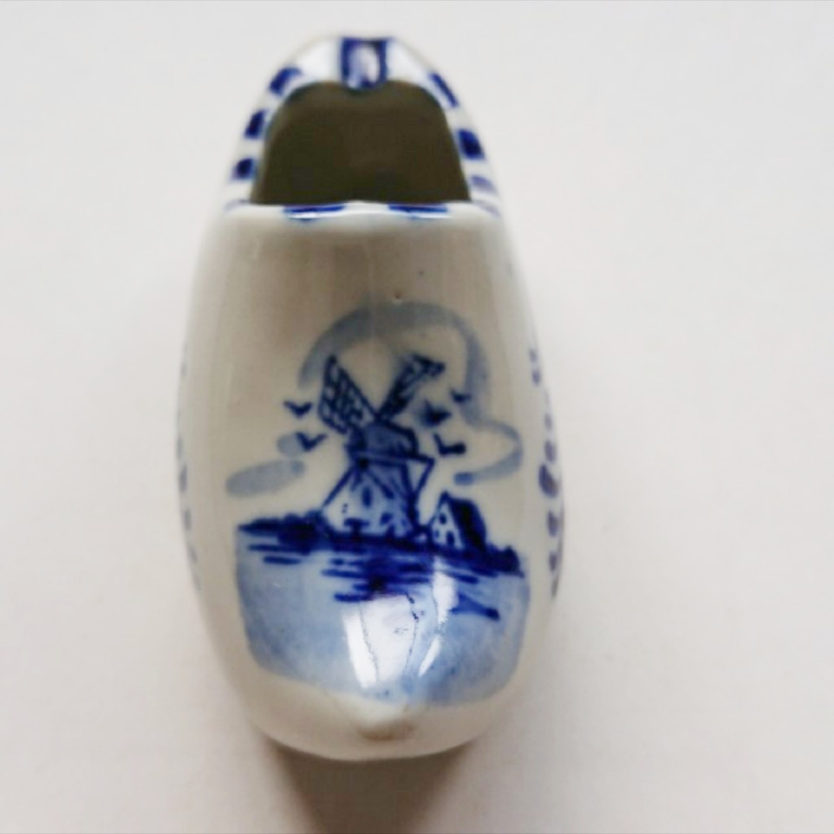 陶器製 オランダ 木靴 ハウステンボス ミニ 花瓶 小物入れ 昭和レトロ