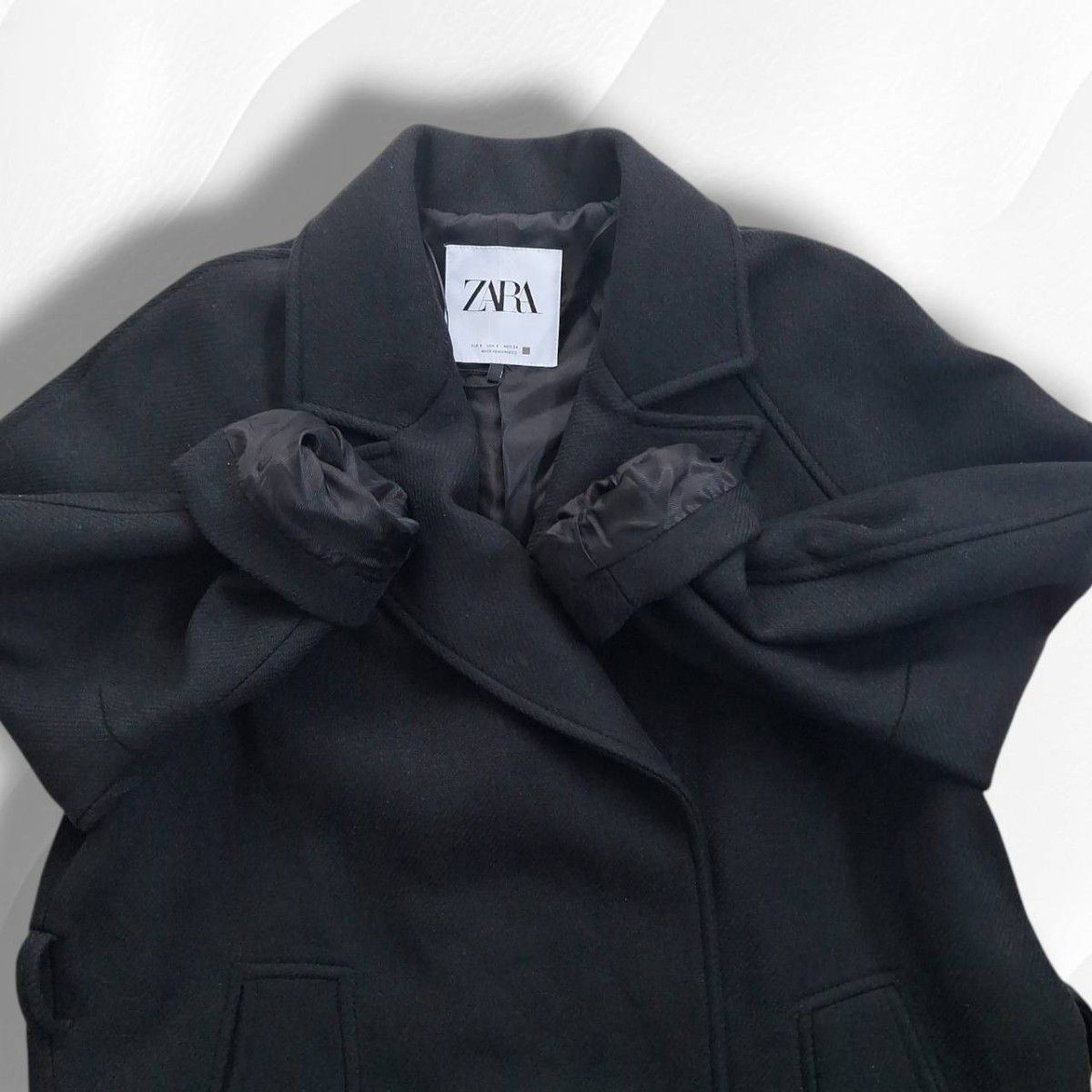 新品 ZARA ザラ チェスターコート ロングコート ベルト付き 新品 ZARA ザラ チェスターコート ロングコート ベルト付き
