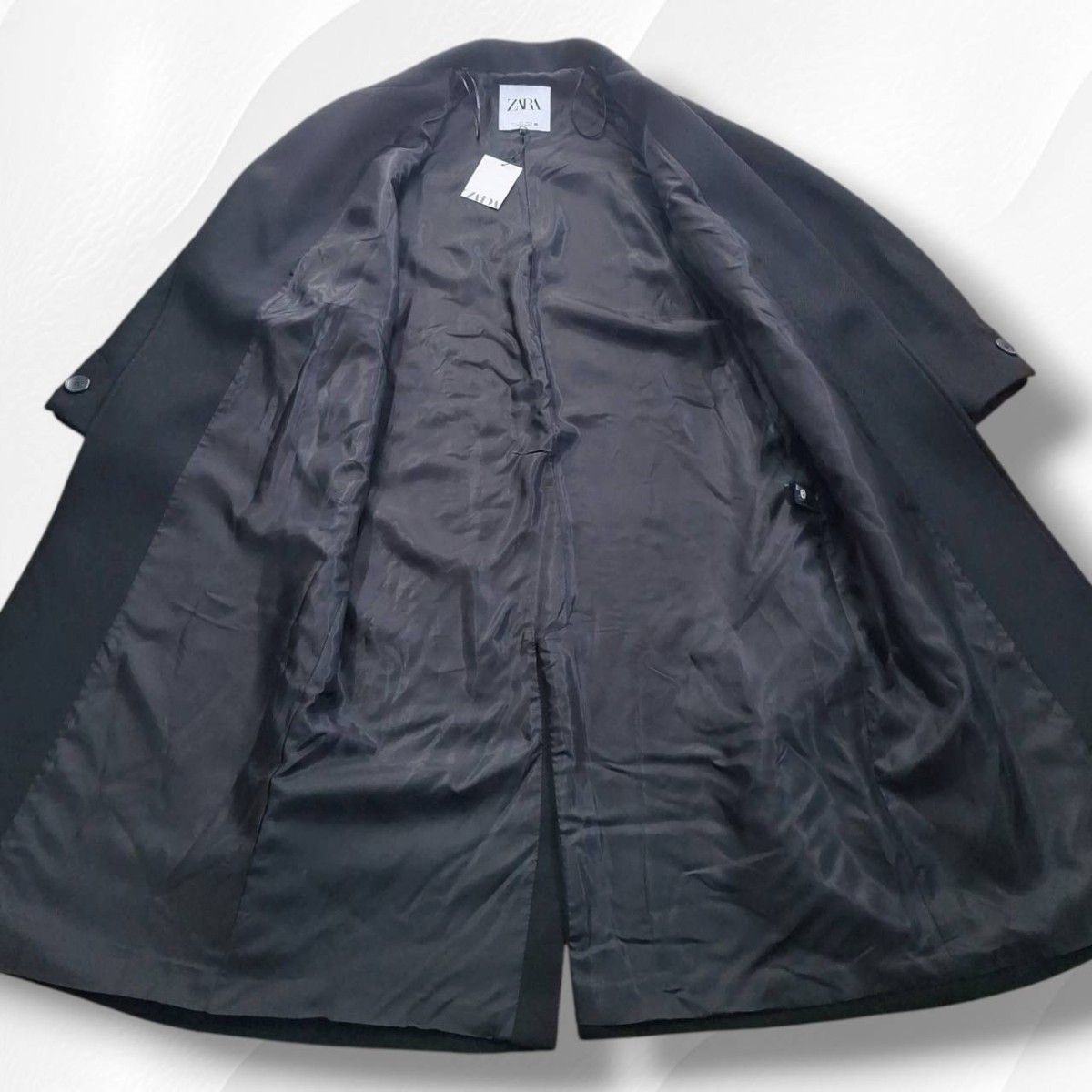 新品 ZARA ザラ チェスターコート ロングコート ベルト付き 新品 ZARA ザラ チェスターコート ロングコート ベルト付き