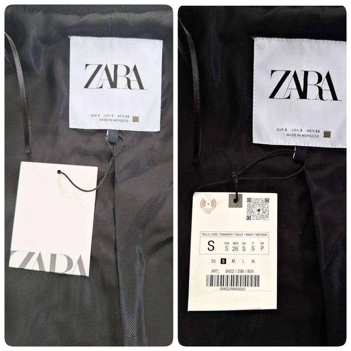 新品 ZARA ザラ チェスターコート ロングコート ベルト付き 新品 ZARA ザラ チェスターコート ロングコート ベルト付き