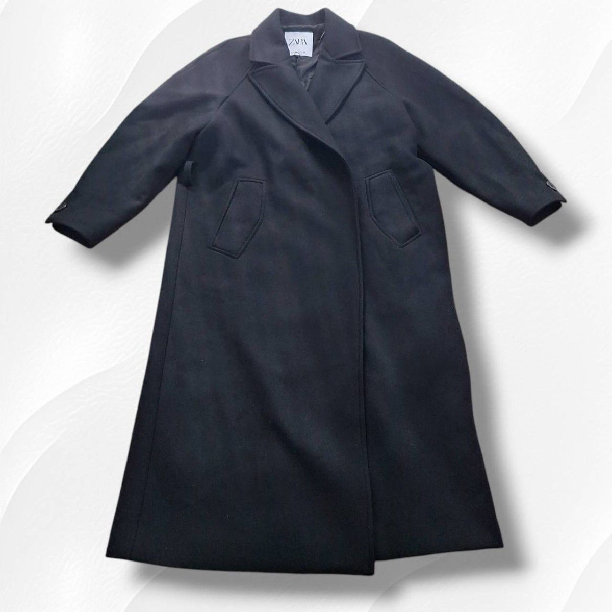 新品 ZARA ザラ チェスターコート ロングコート ベルト付き 新品 ZARA ザラ チェスターコート ロングコート ベルト付き
