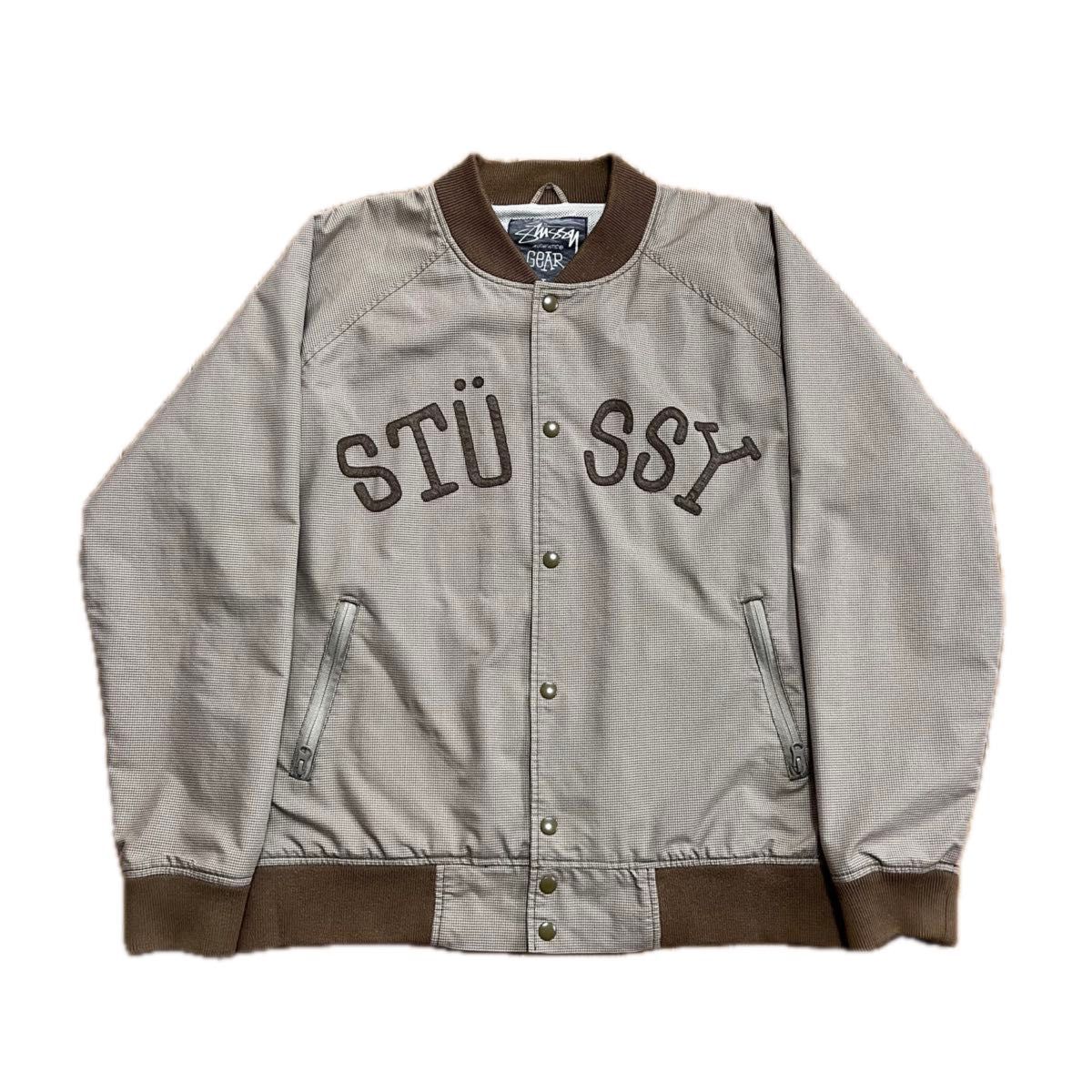 STUSSY ステューシーガンクラブチェック スタジャン ナイロン STUSSY ステューシーガンクラブチェック スタジャン ナイロン