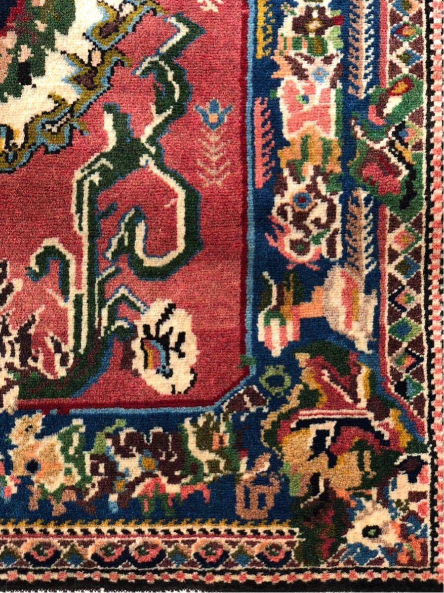ヴィンテージ バクティアリ産 ペルシャ絨毯 155.5 117cm Gentei - ラグ 