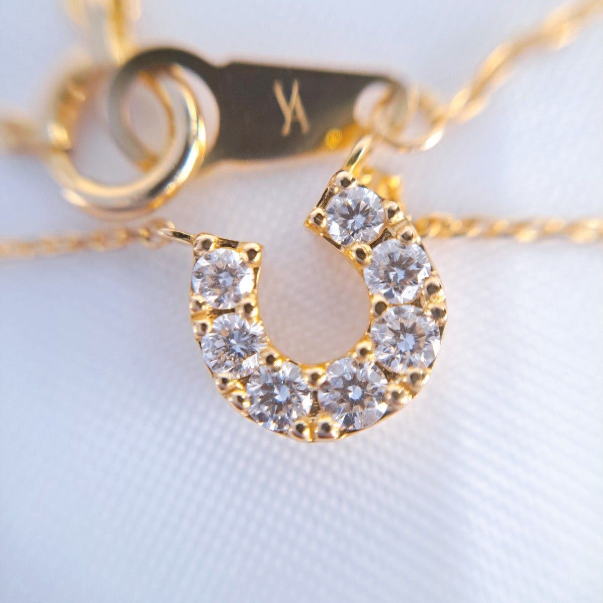 Vendome こびりつき Aoyama ダイヤモンド ネックレス 馬蹄 Vendome こびりつき Aoyama ダイヤモンド ネックレス 馬蹄