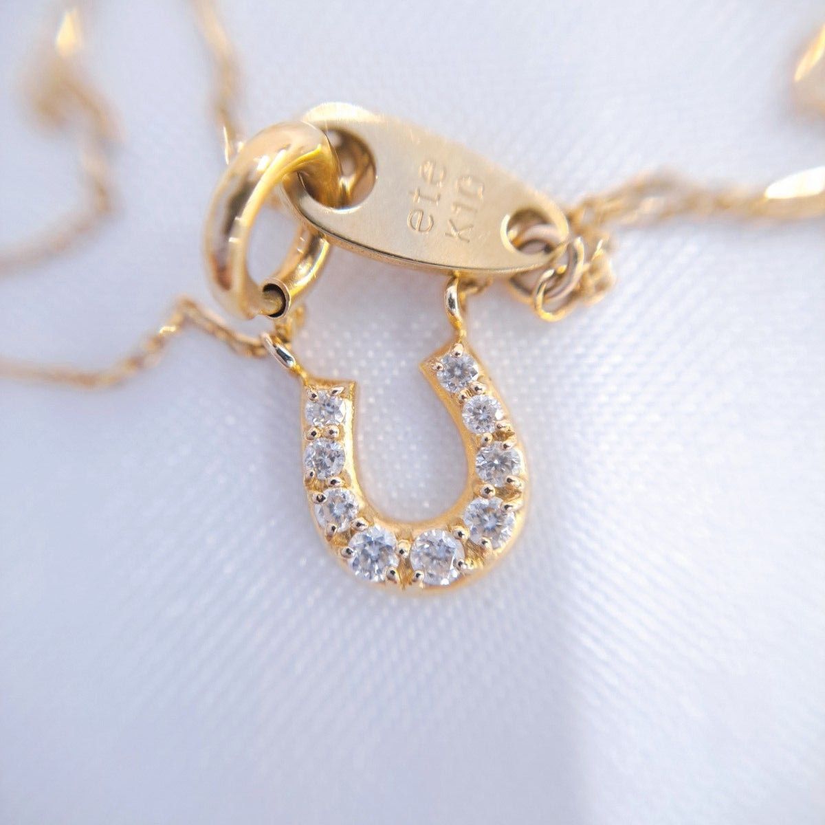 エテ ete ホースシュー K10 ネックレス ダイヤモンド 馬蹄 エテ ete ホースシュー K10 ネックレス ダイヤモンド 馬蹄