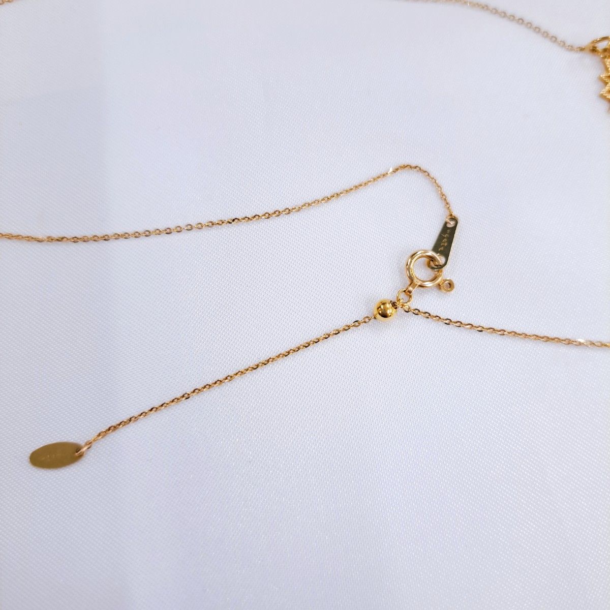 agete CLASSIC アガット K10 ネックレス フラワー 透かし agete CLASSIC アガット K10 ネックレス フラワー 透かし
