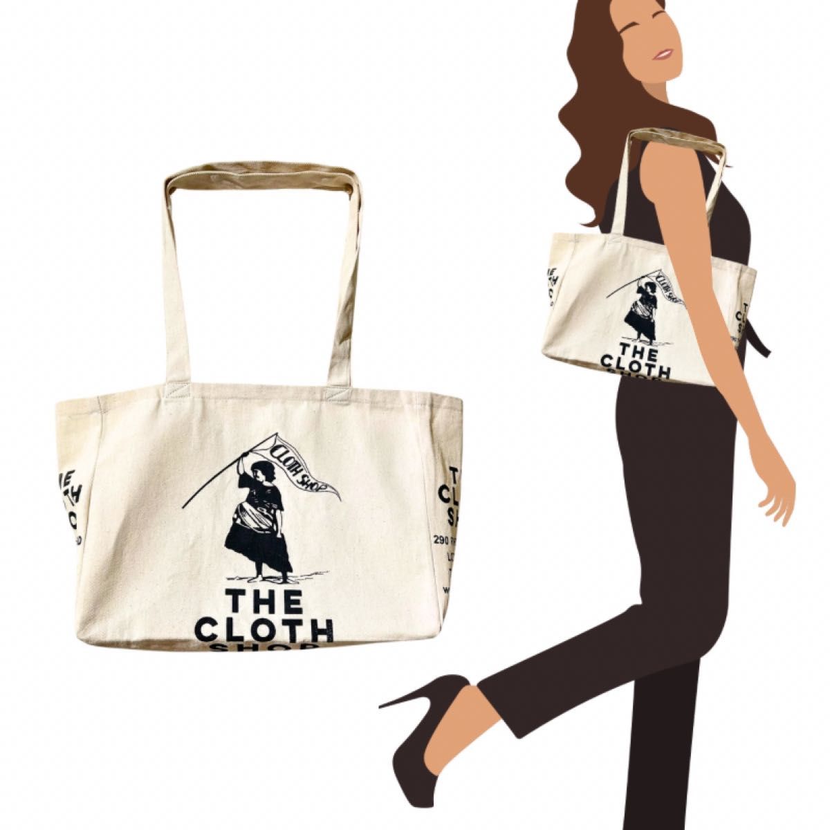 ロンドン発 生地屋さん THE CLOTH SHOP クロースショップ トート ロンドン発 生地屋さん THE CLOTH SHOP クロースショップ トート
