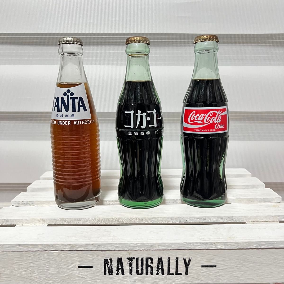 ファンタ コカ・コーラ 未開栓3本セット 観賞用 瓶 古い 昭和 ファンタ コカ・コーラ 未開栓3本セット 観賞用 瓶 古い 昭和