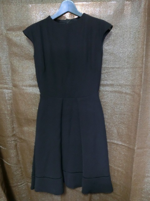 FOXEY NEW YORK ノースリーブワンピース 38 ブラック #34317-MSOFY122T