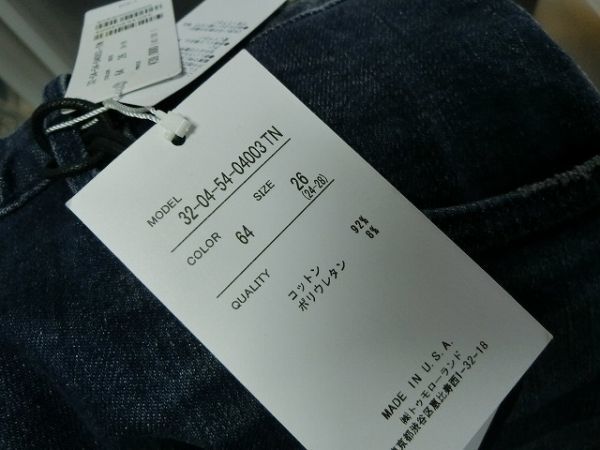 3x1 N.Y.C. Denim pants jeans 26 indigo #32-04-54-04003-TNs Lee bai one TOMORROWLAND Tomorrowland 