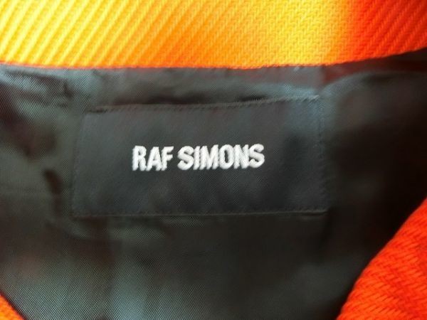 RAF SIMONS パーフェクト ワッペン ライダースジャケット 44 レッド #MOD.151-703 ラフシモンズ_画像3