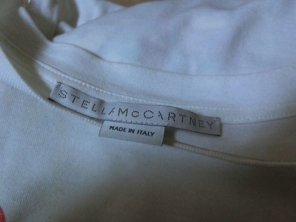 Stella McCartney Tシャツ XS ホワイト ハイビスカス ステラマッカトニー_画像3