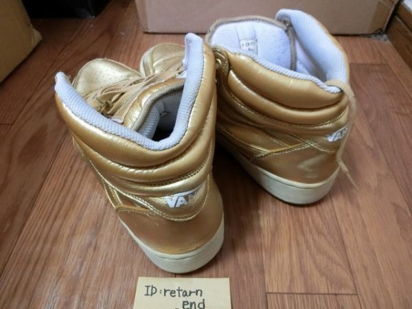 VANS ハイカットスニーカー V2241FTR GOLD 30 8 1/2 バンズ_画像2