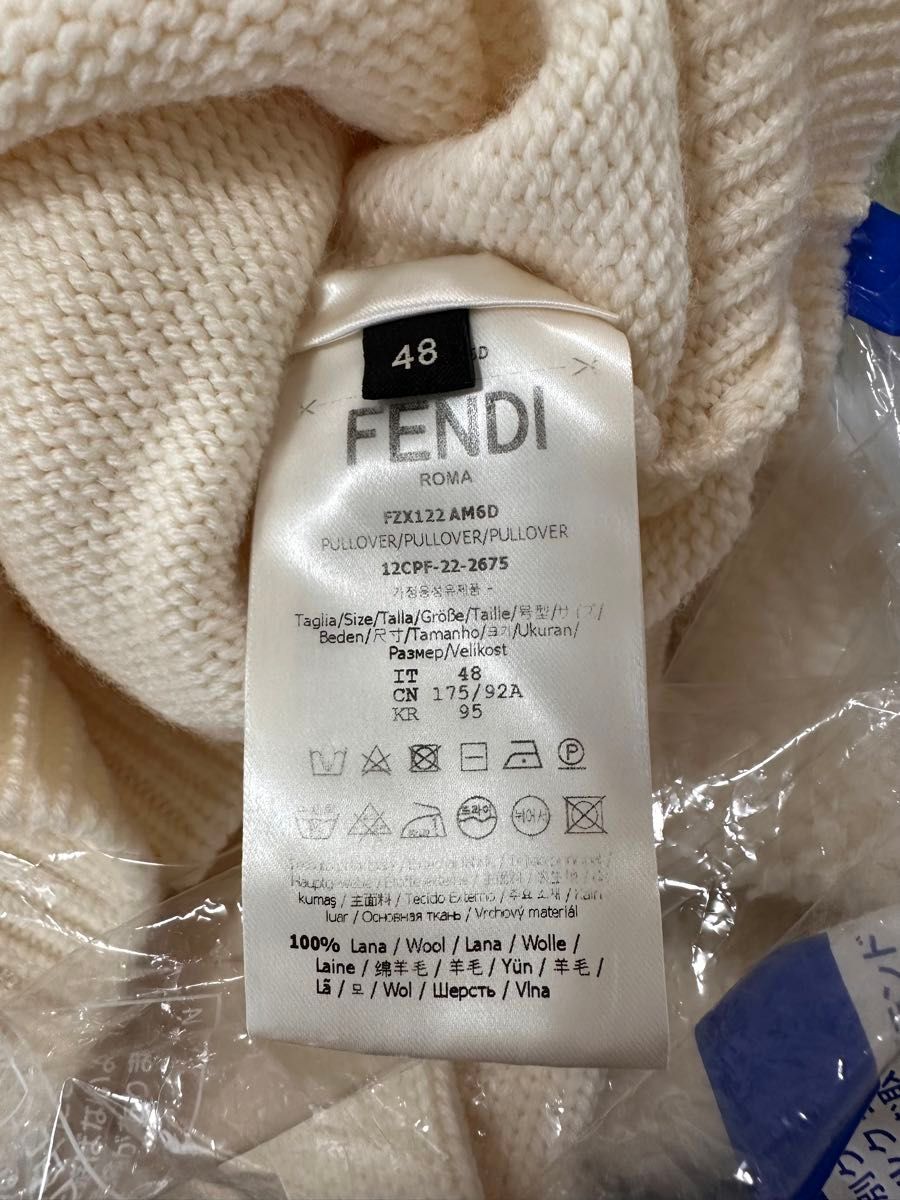 極美品】FENDI フェンディ ニット セーター Fロゴ ボア 極美品】FENDI フェンディ ニット セーター Fロゴ ボア