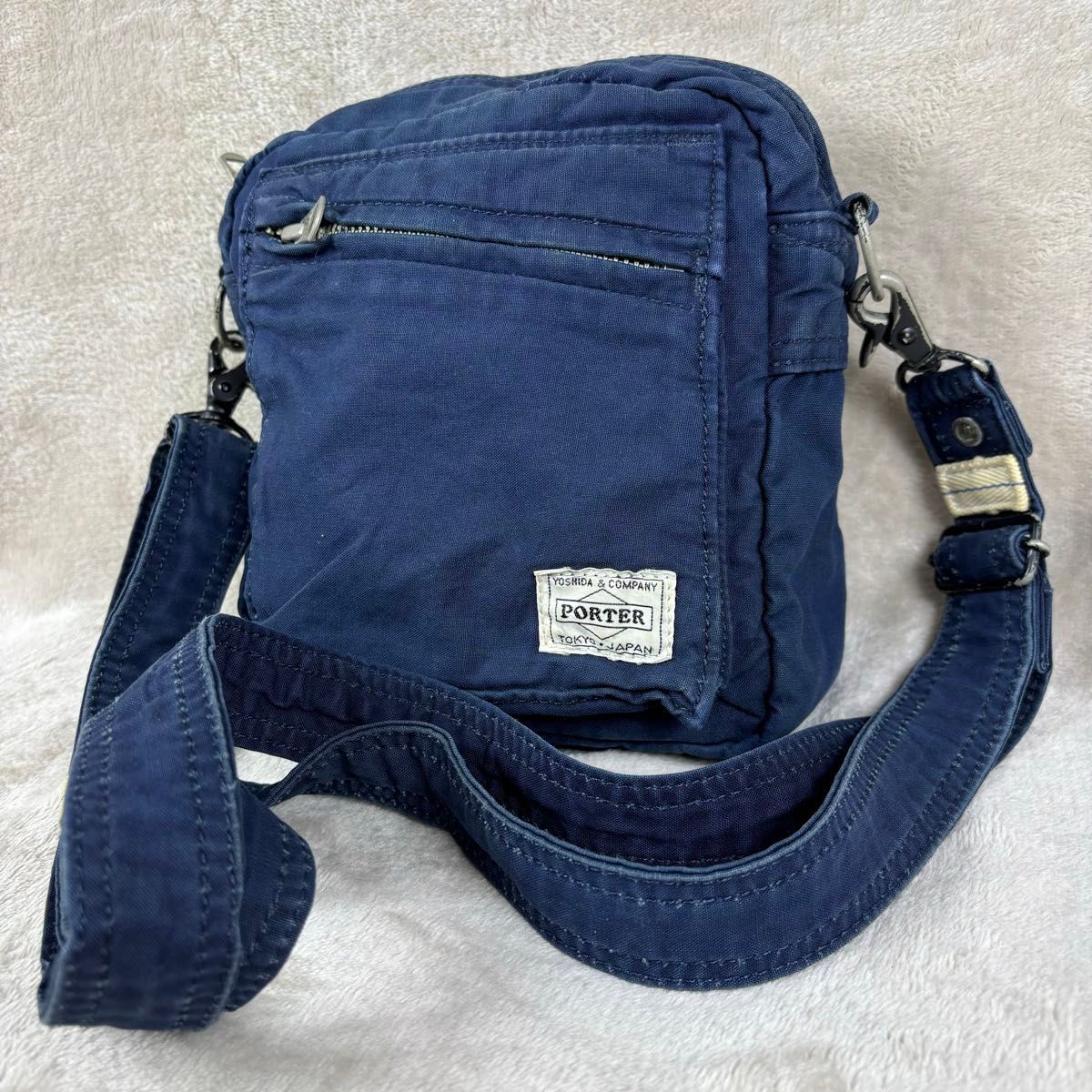 希少 Porter ポーター ショルダーバッグ ポーチ 藍染め ネイビー 希少 Porter ポーター ショルダーバッグ ポーチ 藍染め ネイビー