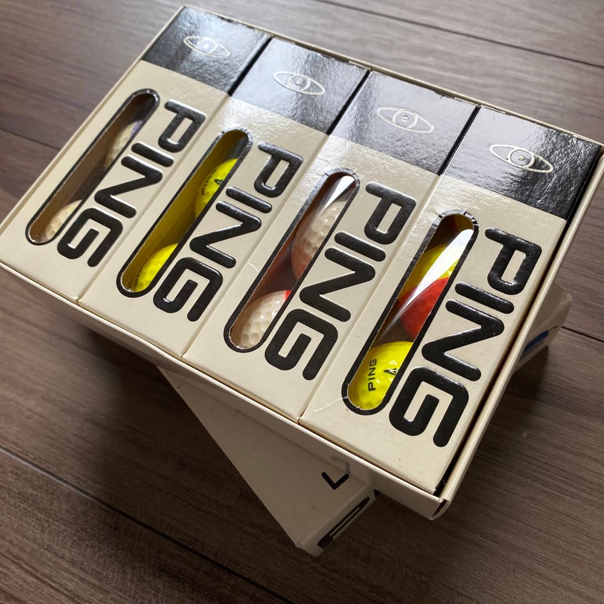 ビンテージ品 PING EYE FLYTIME ゴルフボール ツートンカラー ビンテージ品 PING EYE FLYTIME ゴルフボール ツートンカラー