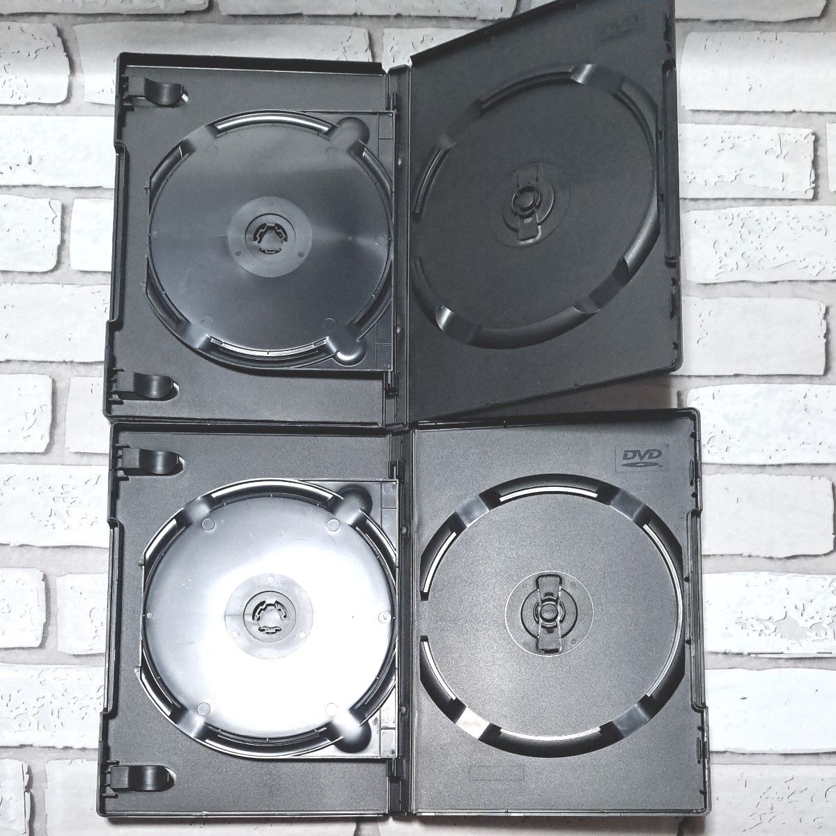 DVDケース トールケース 空ケース 黒 2枚収納 4枚セット ② DVDケース トールケース 空ケース 黒 2枚収納 4枚セット ②