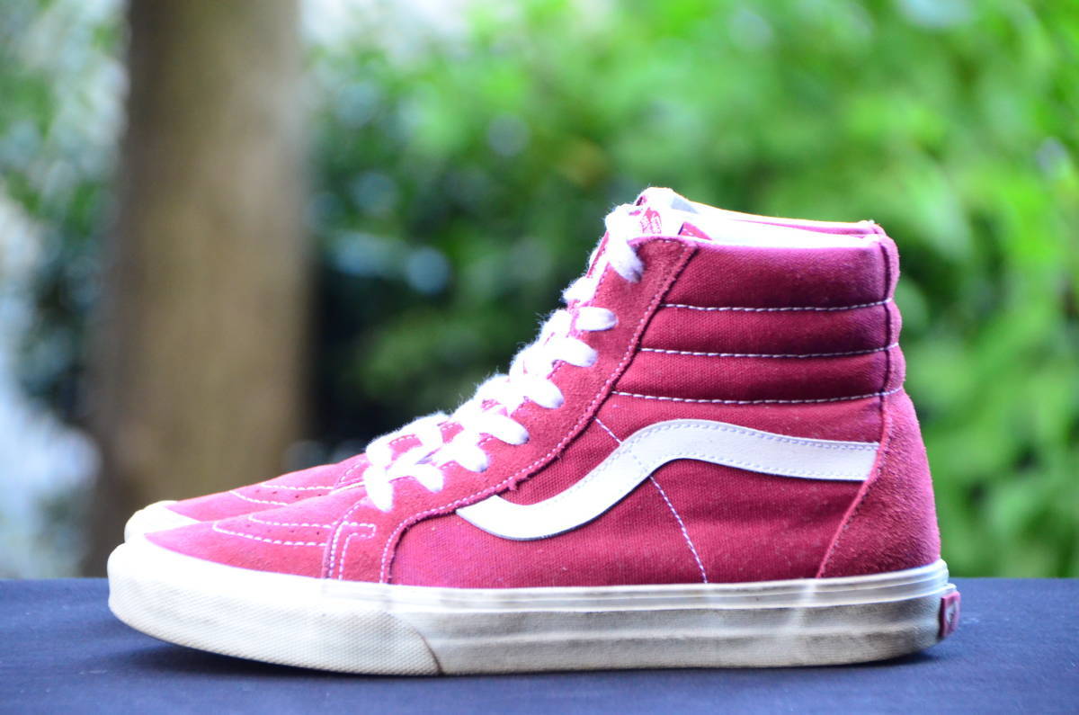  Vans VANS skateboard 26.5cm TC6D is ikatto sneakers red red men's image 27 sheets publication middle used one period one . very wonderful.!