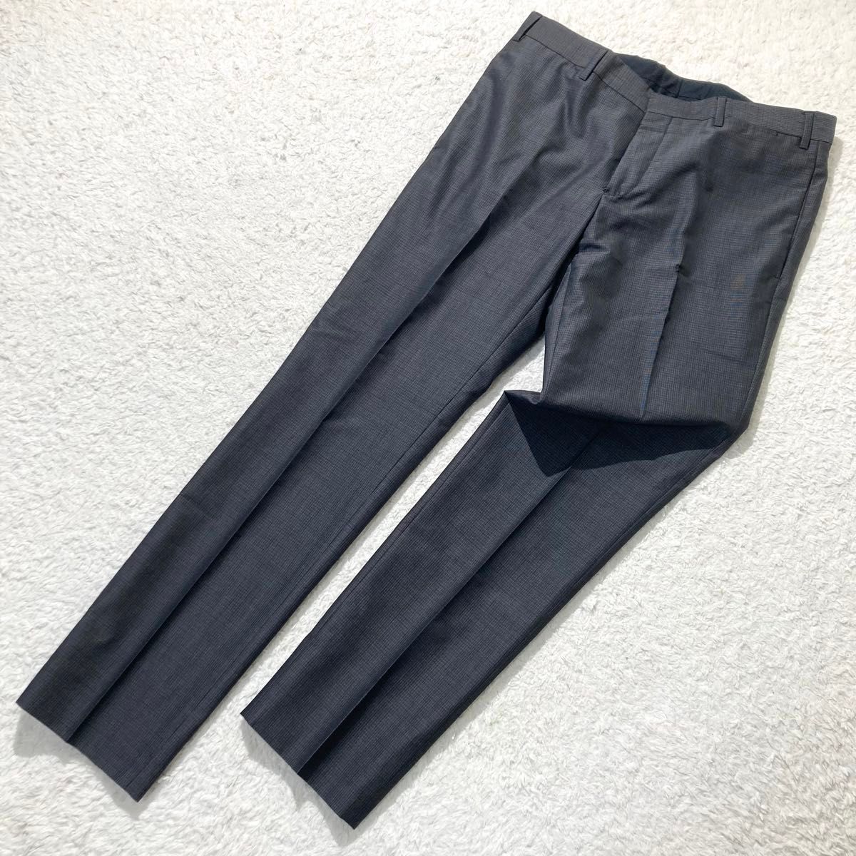 近年モデル 極美品】PRADA スーツ セットアップ ブラック 格子柄 近年モデル 極美品】PRADA スーツ セットアップ ブラック 格子柄