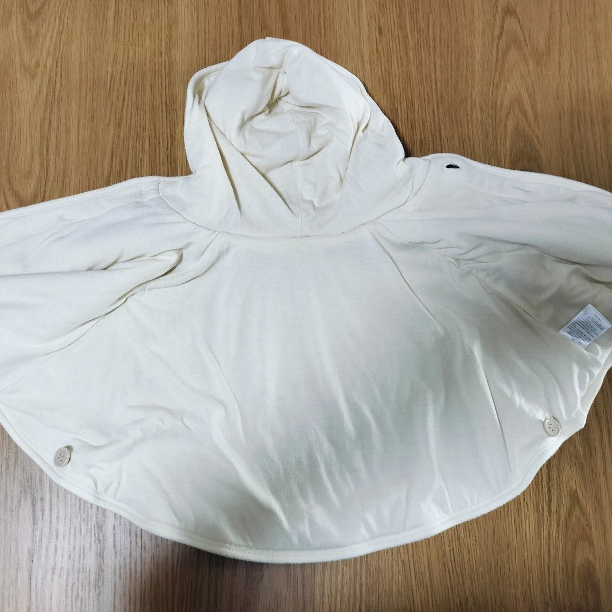 ふわふわポンチョ ベビー服　くま耳