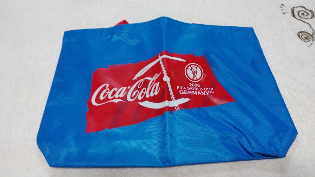 ★Ａ☆コカ・コーラ❤ 2006 FIFA　WORLD　CUP　トートバッグ♪Ａ　ブルー　1個★送料230円_画像3