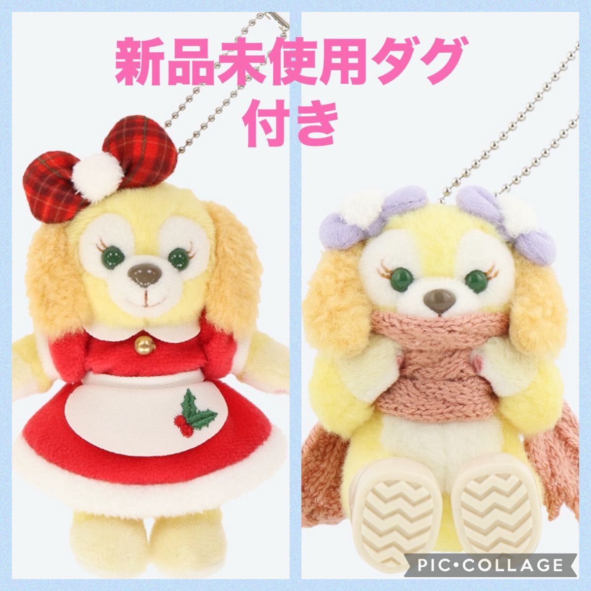 クッキーアン ぬいぐるみバッジ チャーム ダンシングスノーフレークス クリスマス 東京ディズニーシー ダンシングスノーフレークス クリスマス