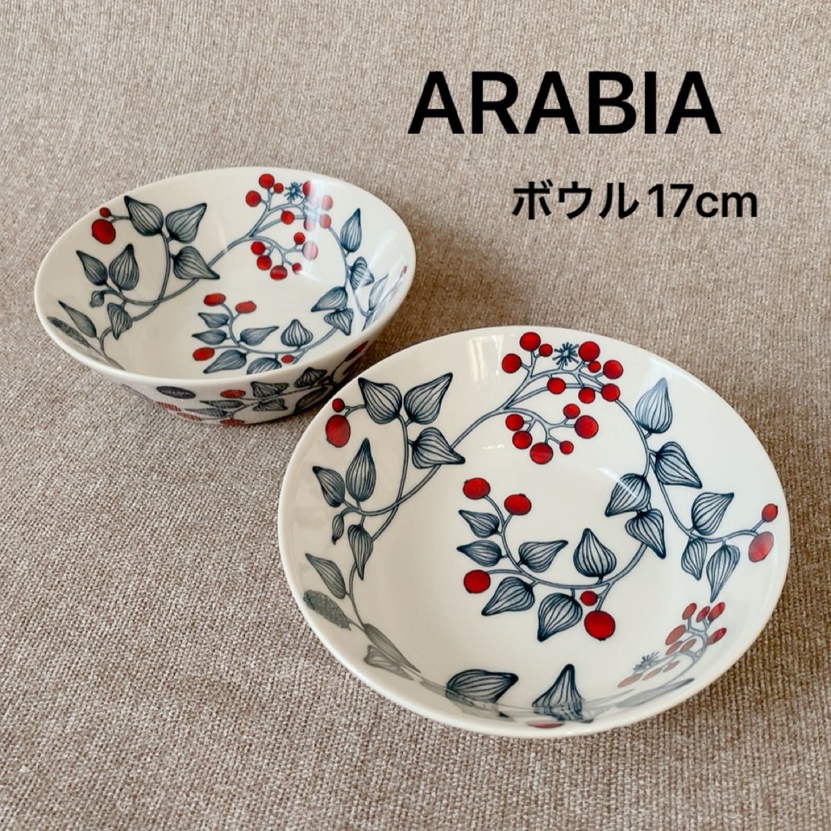 アラビア ルノ フロストベリー オーバルプレート 25cm 復刻版 計 アラビア ルノ フロストベリー オーバルプレート 25cm 復刻版 計