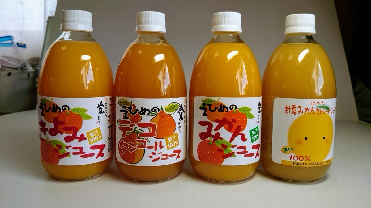 愛媛県産ストレート果汁１００％甘夏みかんスジュース500ml×１２本入り！。
