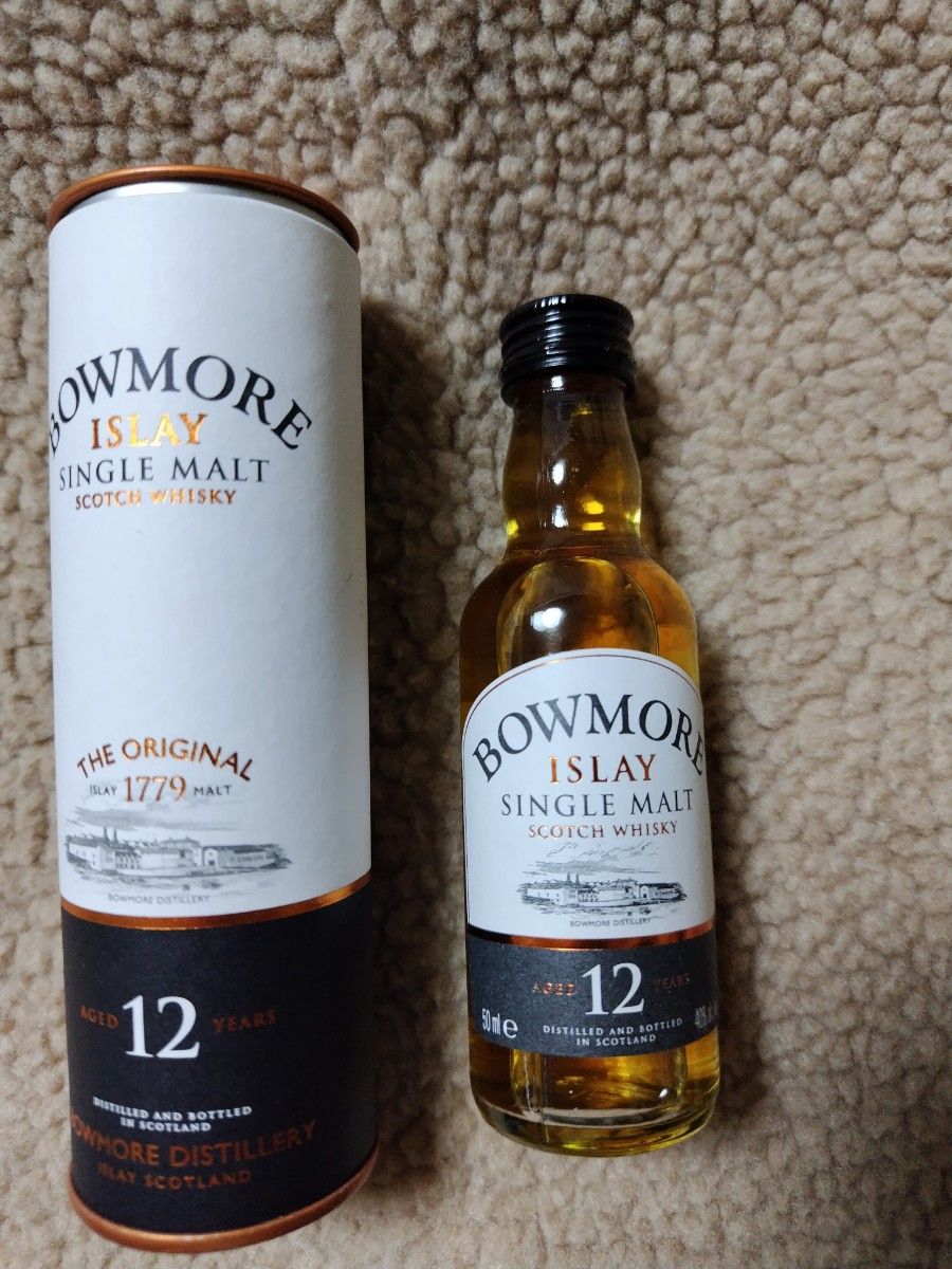 古酒 ボウモア12年 ミニボトル 40% 50ml 筒入り BOWMORE|Yahoo 古酒 ボウモア12年 ミニボトル 40% 50ml 筒入り BOWMORE|Yahoo