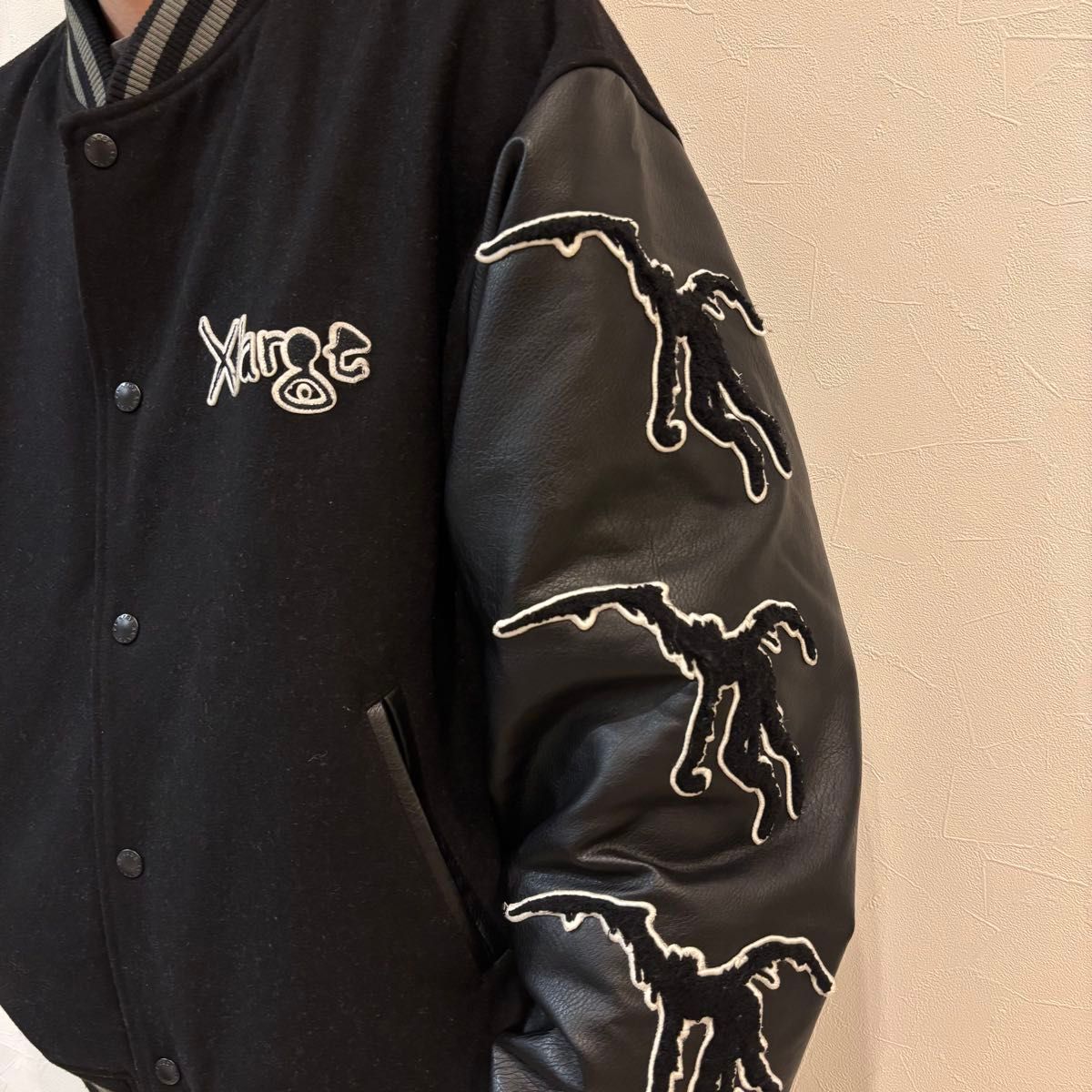激レア】XLARGE x DEATHNOTE VARSITY JACKET L デスノート 激レア】XLARGE x DEATHNOTE VARSITY JACKET L デスノート