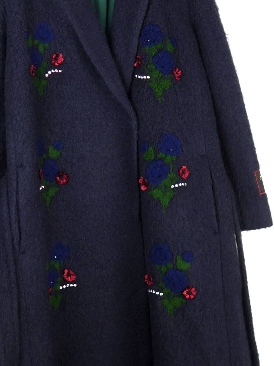 MUVEIL ミュベール 22AW ビジュー スパンコール サテン ウール MUVEIL ミュベール 22AW ビジュー スパンコール サテン ウール