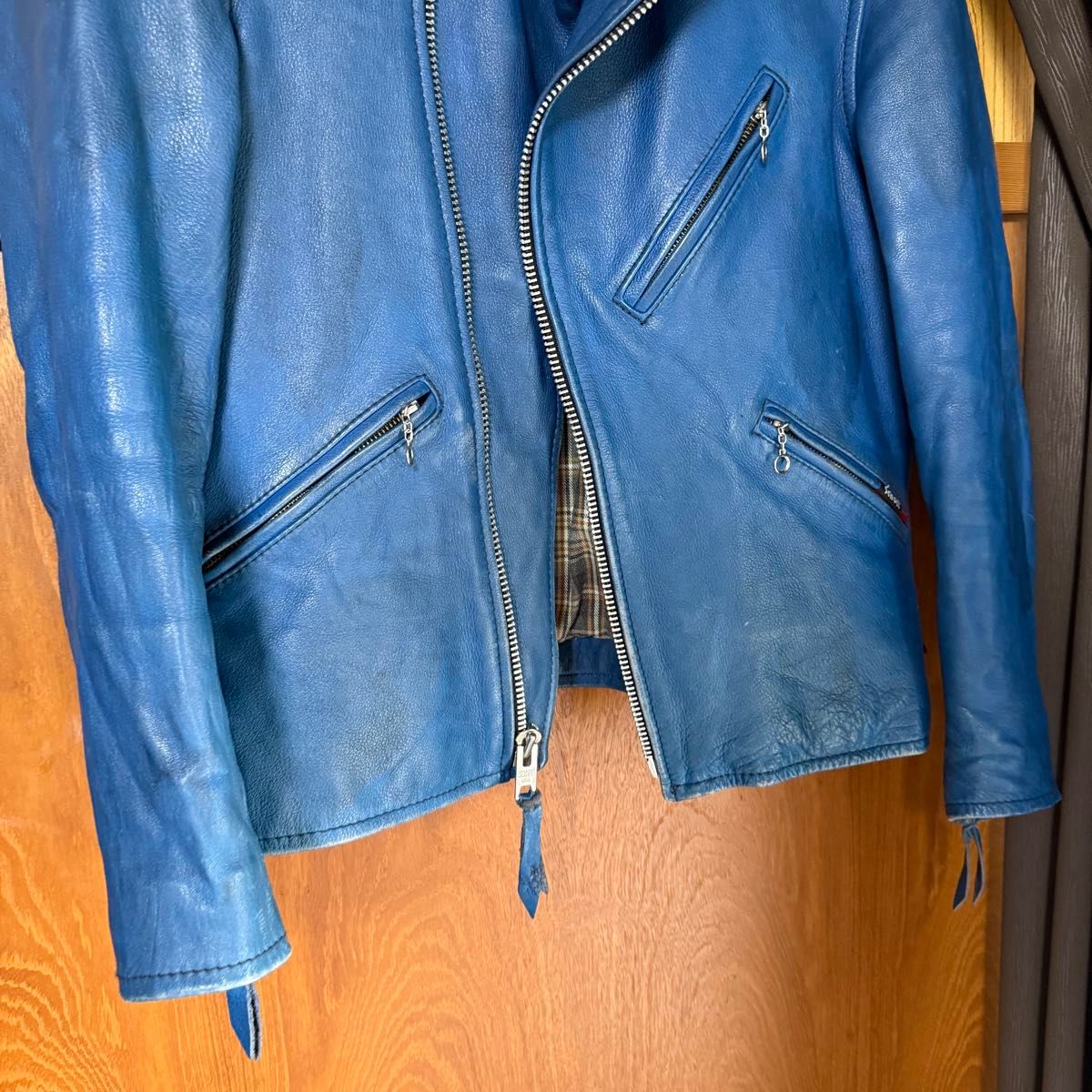 Schott ショット クラシックレーサー ライダース ブルー M Schott ショット クラシックレーサー ライダース ブルー M