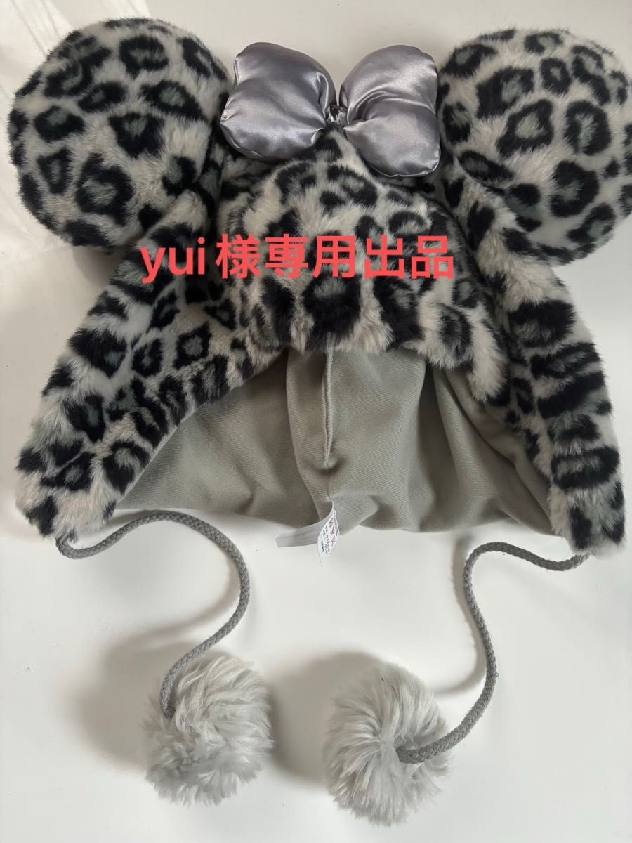 ディズニー ファンキャップ ヒョウ柄 シルバー - ヘアアクセサリー ディズニー ファンキャップ ヒョウ柄 シルバー - ヘアアクセサリー