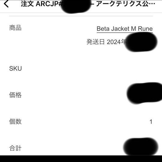 訳あり特価 アークテリクス ベータ ジャケット Rune Mサイズ 訳あり特価 アークテリクス ベータ ジャケット Rune Mサイズ