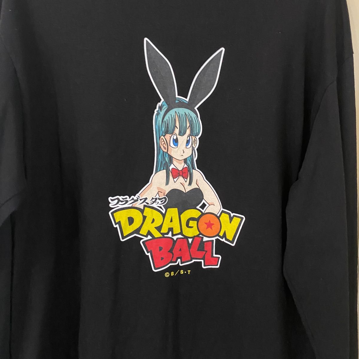 フラグスタフ ドラゴンボール ブルマ Tシャツ ロンT ブラック フラグスタフ ドラゴンボール ブルマ Tシャツ ロンT ブラック