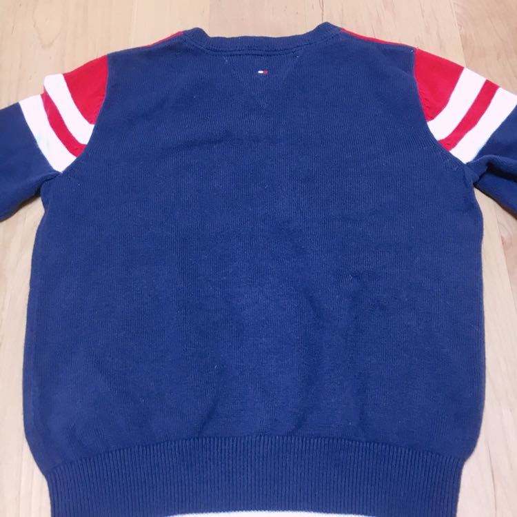 トミーtommy 長袖ニットセーターキッズ 5 106-113 紺 トミー