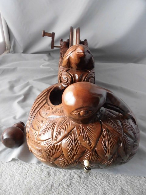 墨壺(すみつぼ) 大型 一刀彫(龍・鶴・亀・鯉 彫刻彫り 墨壺(すみつぼ) 大型 一刀彫(龍・鶴・亀・鯉 彫刻彫り