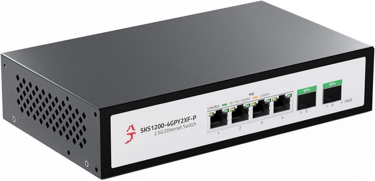 八丁 XikeStor SKS1200-4GPY2XF-P 2 5gbps スイッチングハブ poe 八丁 XikeStor SKS1200-4GPY2XF-P 2 5gbps スイッチングハブ poe