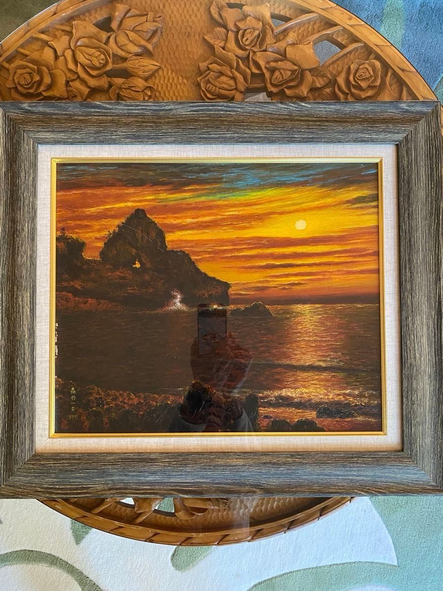 風景画 真作 絵画 油彩 額装 美術品 北海道岩内町出身の森谷一夫 風景画 真作 絵画 油彩 額装 美術品 北海道岩内町出身の森谷一夫