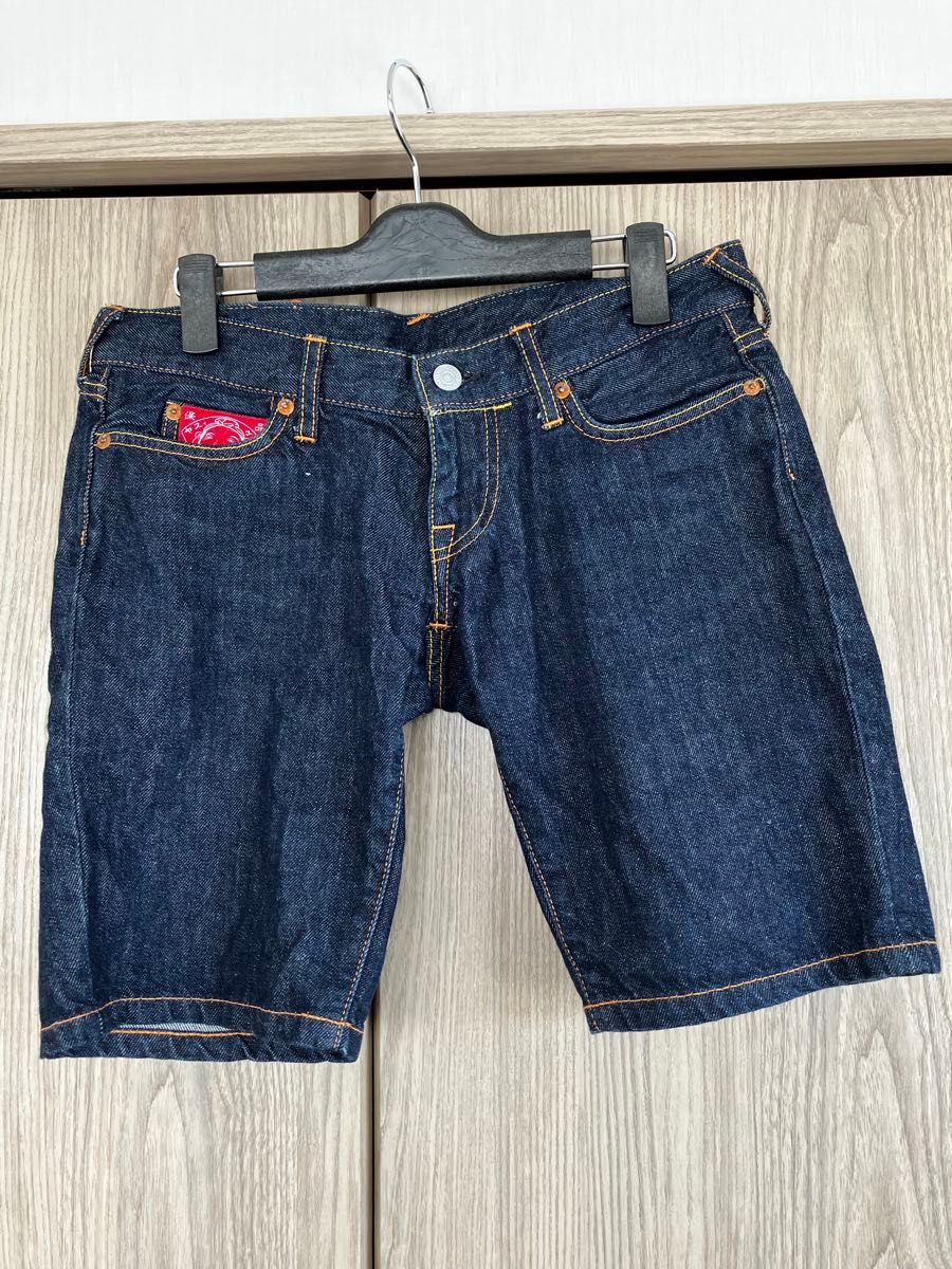 Evisu donnaデニムハーフパンツ