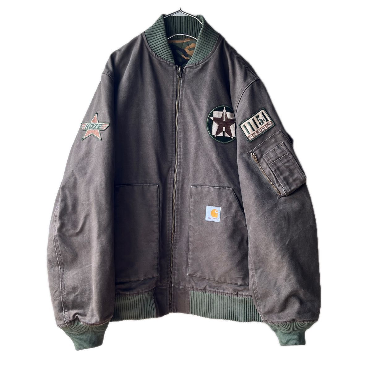 Carhartt カーハート HAZE ヘイズ dj MURO ムロ ma-1 Carhartt カーハート HAZE ヘイズ dj MURO ムロ ma-1