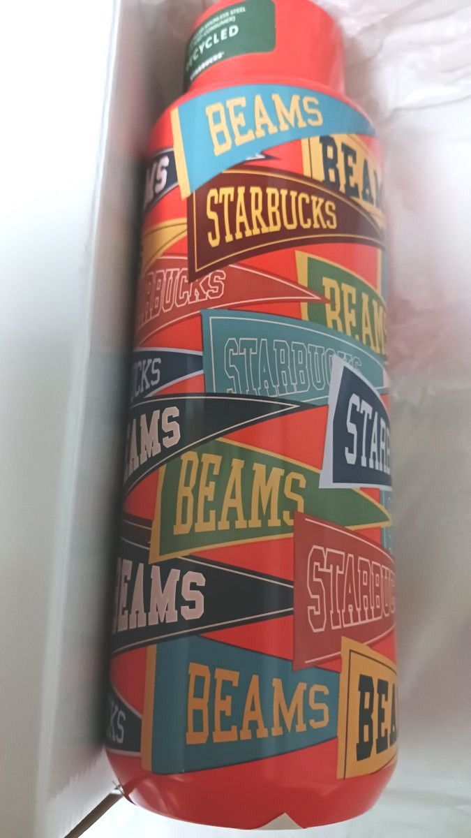 STARBUCKS×BEAMS リサイクルステンレスボトル オレンジ 473ml STARBUCKS×BEAMS リサイクルステンレスボトル オレンジ 473ml