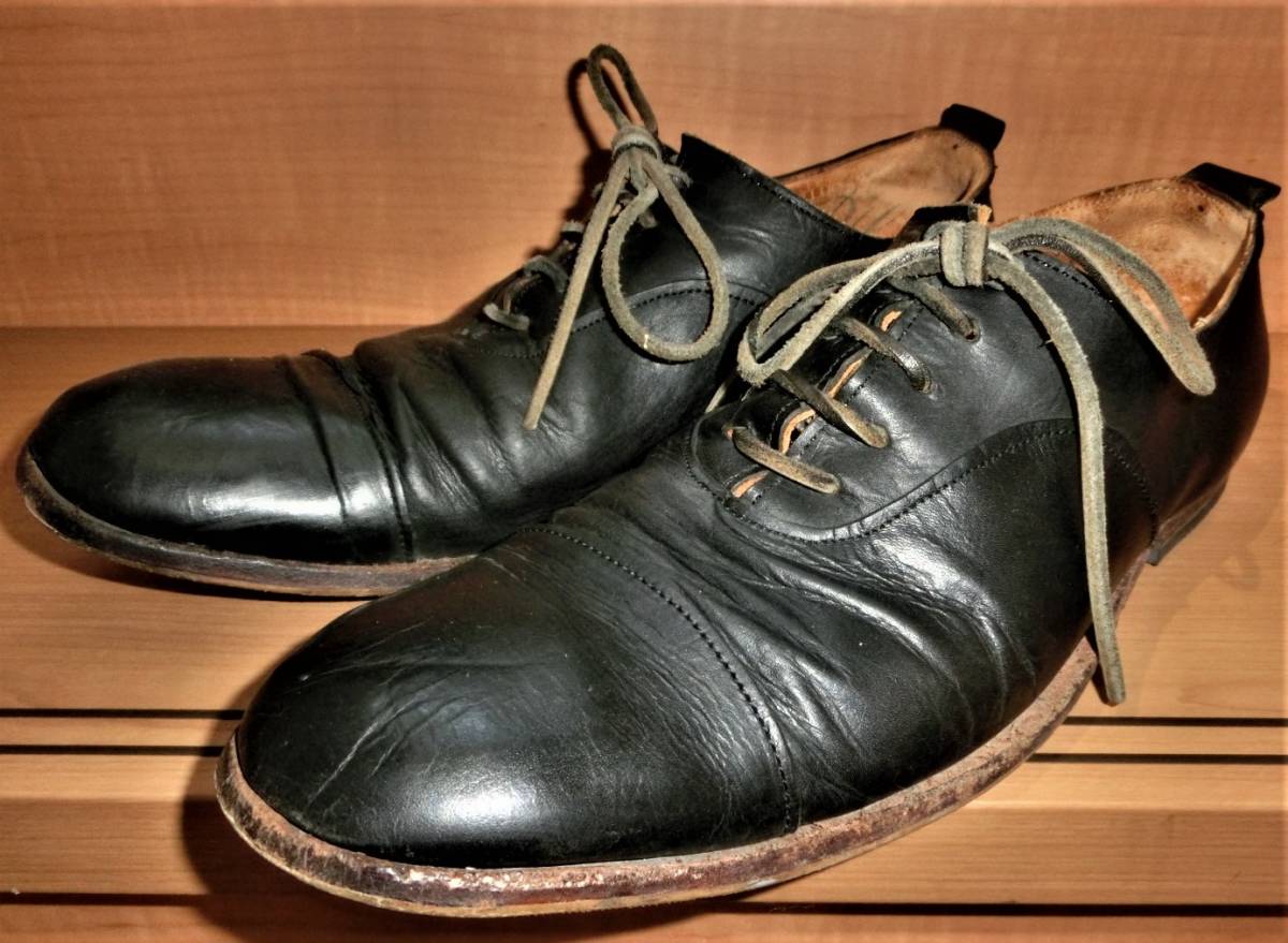 美品Paul Harndenポールハーデン 革靴ブラック黒レースアップ短靴