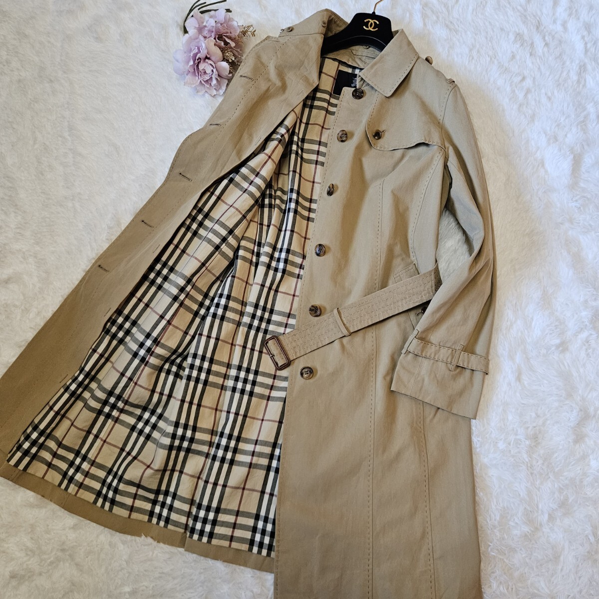 大きいサイズ 美品 バーバリー ロンドン【ハニーベージュ サイズ 大きいサイズ 美品 バーバリー ロンドン【ハニーベージュ サイズ