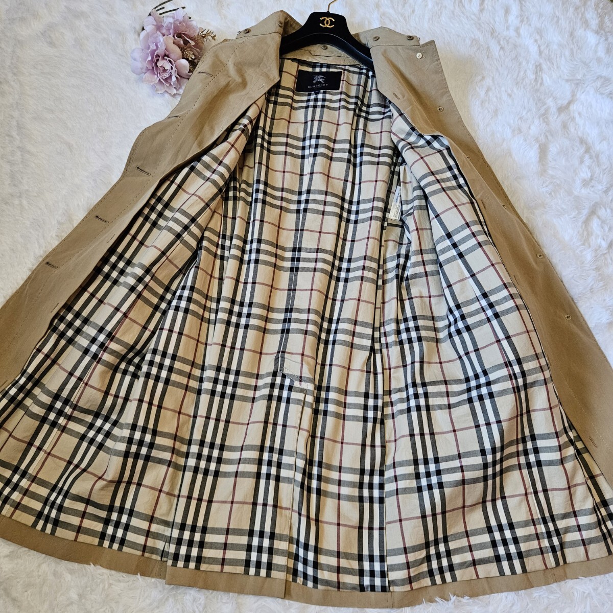 大きいサイズ 美品 バーバリー ロンドン【ハニーベージュ サイズ 大きいサイズ 美品 バーバリー ロンドン【ハニーベージュ サイズ