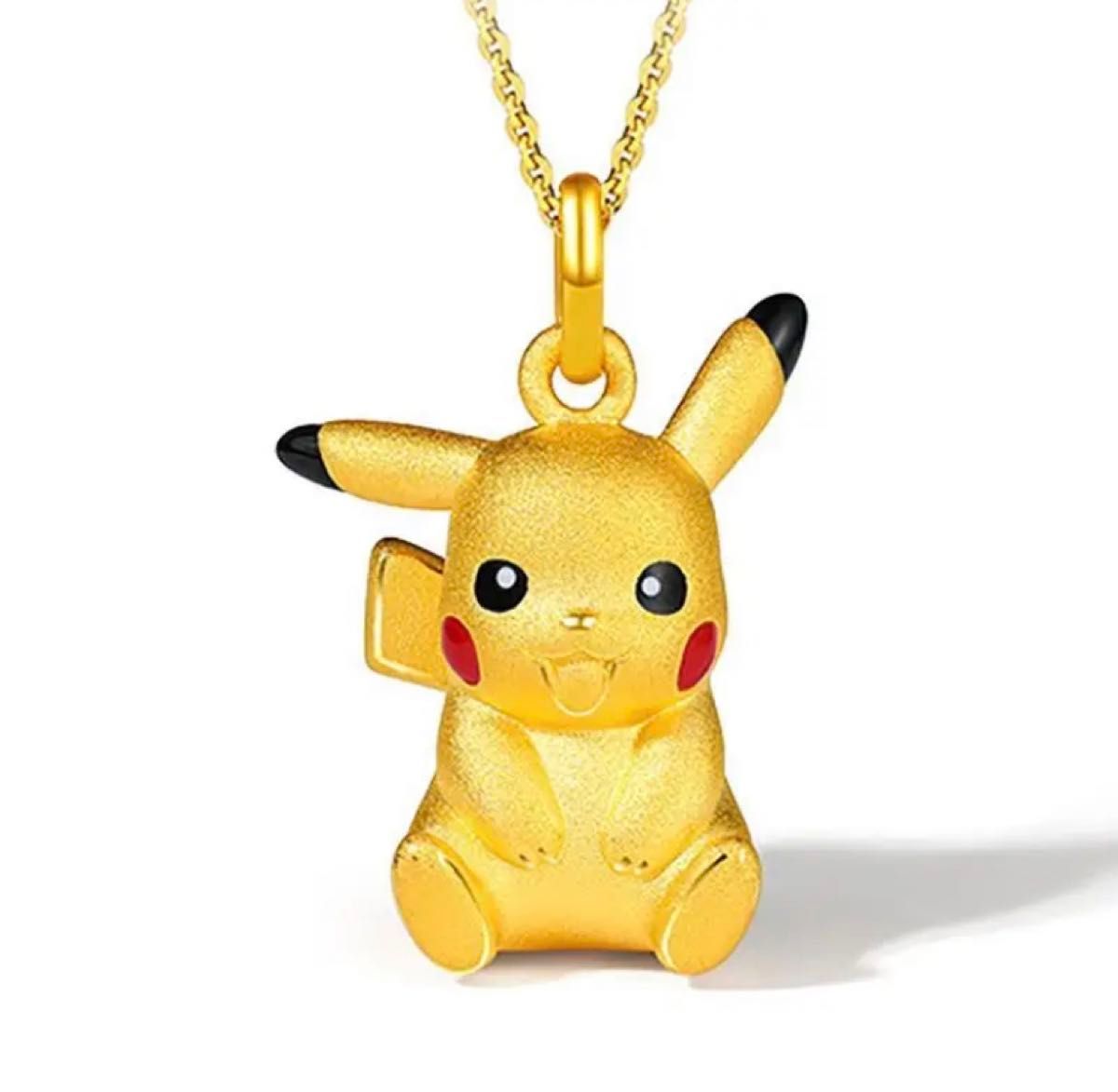 ポケモン ピカチュウネックレス ゴールド 男女兼用 ピカチュウ ポケモン ピカチュウネックレス ゴールド 男女兼用 ピカチュウ